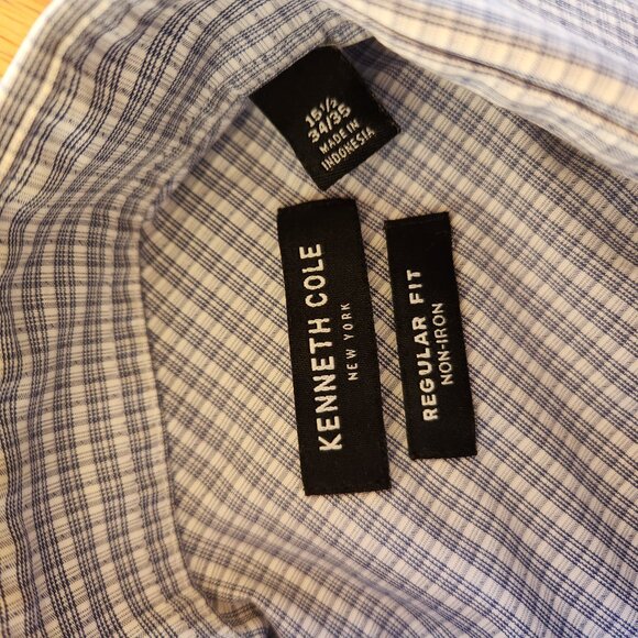 Mens Kenneth Cole Button Up Dress Shirt - Picture 2 of 2